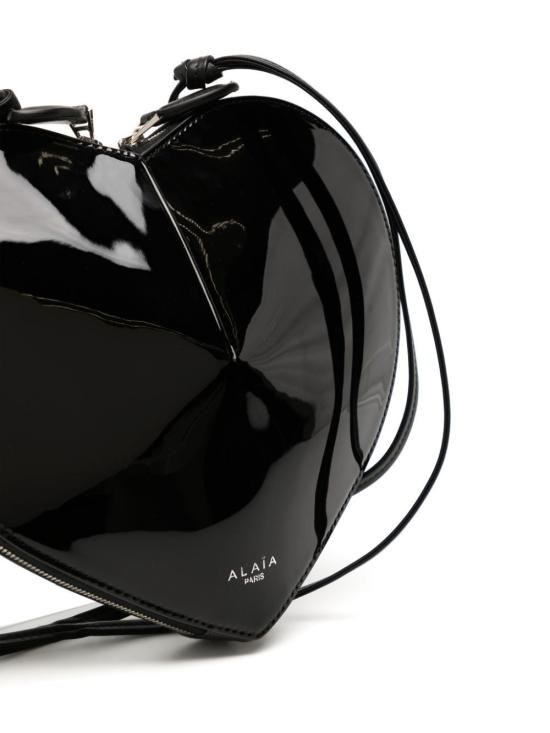 26FW 알라이아 페이턴트 레더 쾨르백 AA1P003CA189 999 BLACK - ALAIA