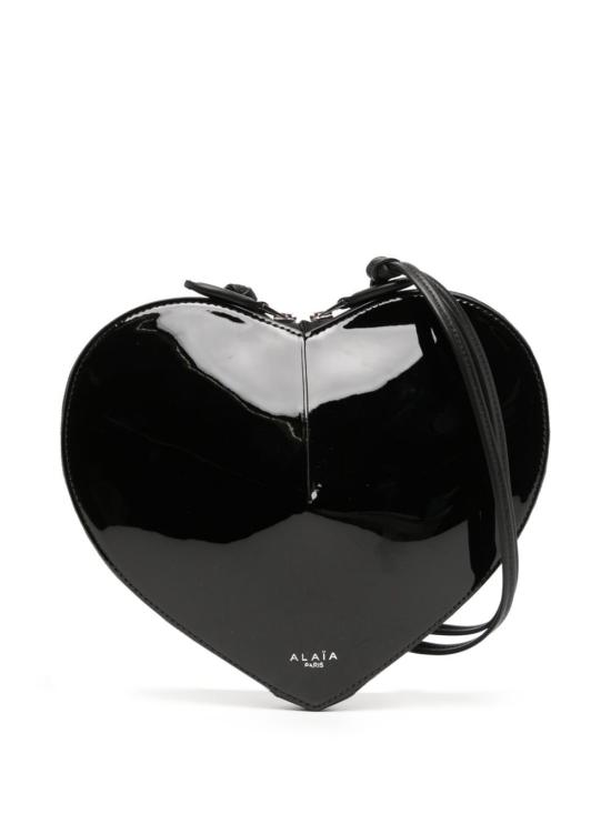 26FW 알라이아 페이턴트 레더 쾨르백 AA1P003CA189 999 BLACK