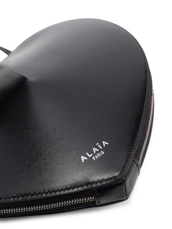 26FW 알라이아 럭스 카프스킨 쾨르백 AA1P003C0Y75 999 BLACK - ALAIA