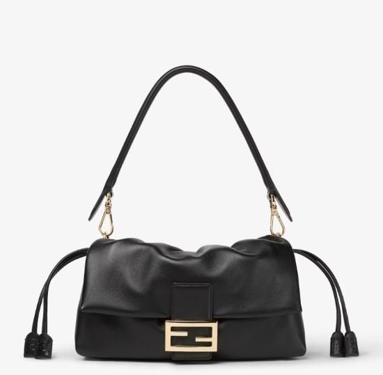 26FW 펜디 바게트 소프트 미디엄 백 8BR856 B1ZKF0QA1 BLACK