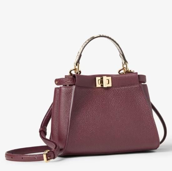 26FW 펜디 토트백 8BN244 B16GF1XRO BORDEAUX ROCCIA - FENDI