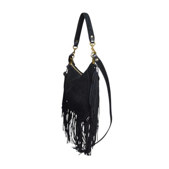26FW 이자벨마랑 오스칸 호보 프린지 디테일 핸드백 BF0066FCC3C14M 01BK NERO - ISABEL MARANT