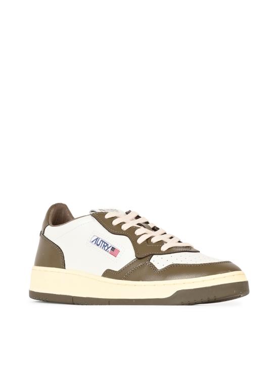 26FW 오트리 메달리스트 로우 스니커즈 AULM WB68 LEAT WHT CHOCO - AUTRY