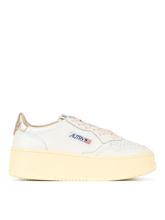 26FW 오트리 메달리스트 플랫폼 스니커즈 PTLW LL27 LEAT WHT FEATHER