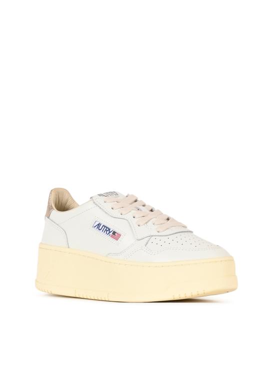 26FW 오트리 메달리스트 플랫폼 스니커즈 PTLW LL27 LEAT WHT FEATHER - AUTRY