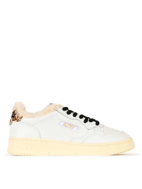 26FW 오트리 스니커즈 AUXW OC02 LEA POLACE WHITE LEOPARD - AUTRY