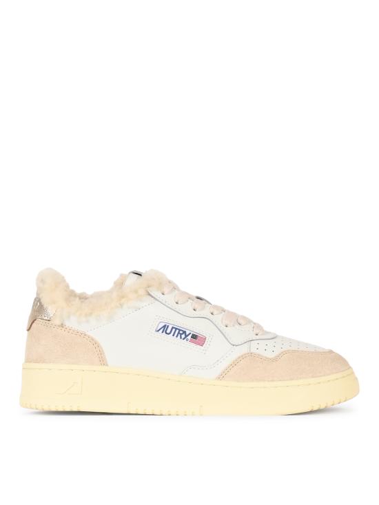 26FW 오트리 스니커즈 AUXW LS75 LEAT SUEDE WHT GOLD