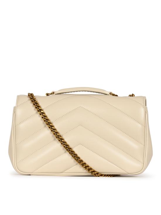 26FW 생로랑 루루 마틀라세 램스킨 스몰 숄더백 801437 AAEAX9207 CREMA SOFT - SAINT LAURENT