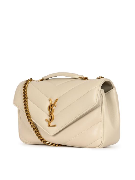 26FW 생로랑 루루 마틀라세 램스킨 스몰 숄더백 801437 AAEAX9207 CREMA SOFT - SAINT LAURENT