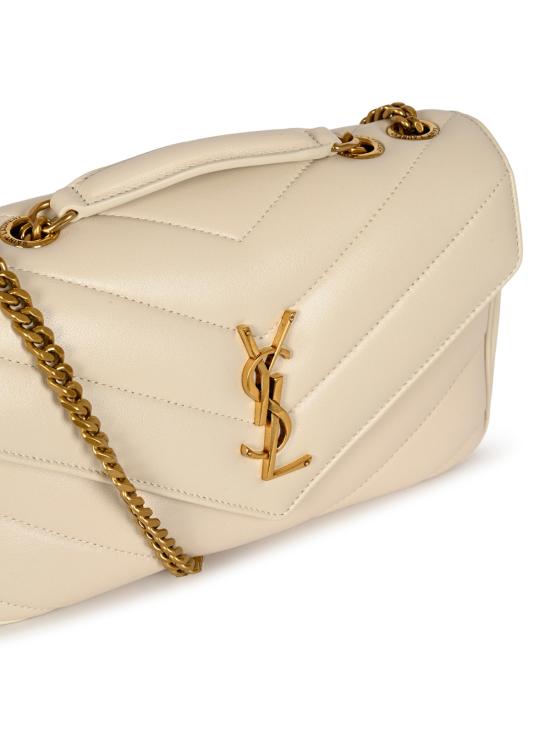 26FW 생로랑 루루 마틀라세 램스킨 스몰 숄더백 801437 AAEAX9207 CREMA SOFT - SAINT LAURENT