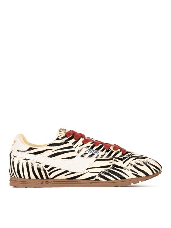26FW 오트리 WINDSPIN 윈드스핀 스니커즈 WSLW PZ01 PONY CRLEA ZEBRA WHT
