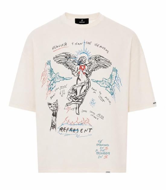 26FW 리프레젠트 반팔 티셔츠 MLM100999 31 WHITE