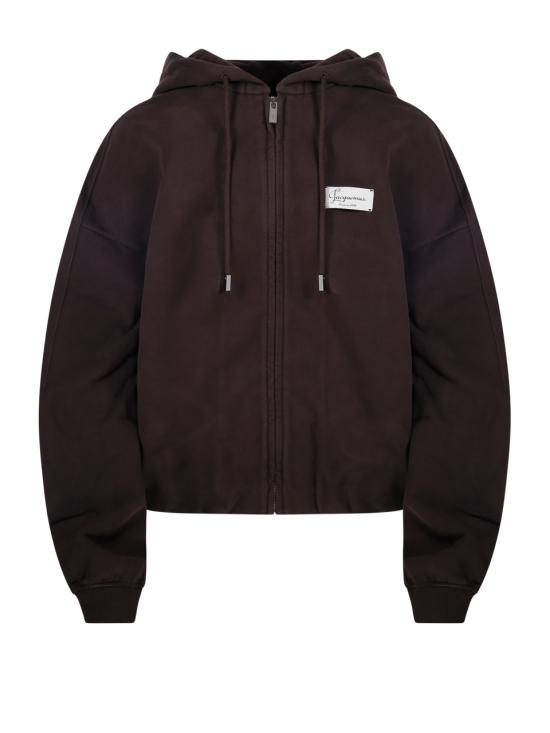 26FW 자크뮈스 긴팔 티셔츠 HOU00314AJ00325 881 DARK BROWN 1
