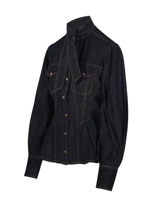 26FW 짐머만 셔츠 9487TF26R ONXB ONYX BLUE - ZIMMERMANN