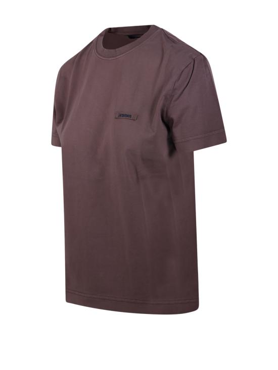 26FW 자크뮈스 그로그랭 로고 솟슬리브 티셔츠 TSW00550AJ00029 850 BROWN - JACQUEMUS