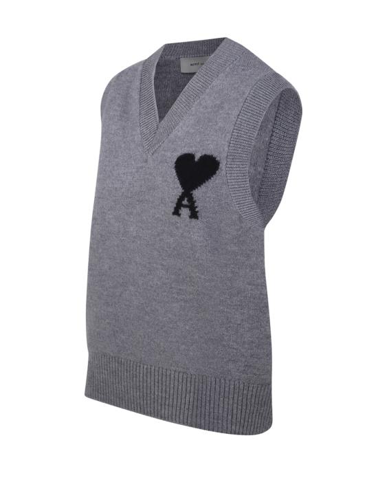 26FW 아미 베스트 UKS902 018 A273 GRIS CENDRE CHINE NOIR - AMI