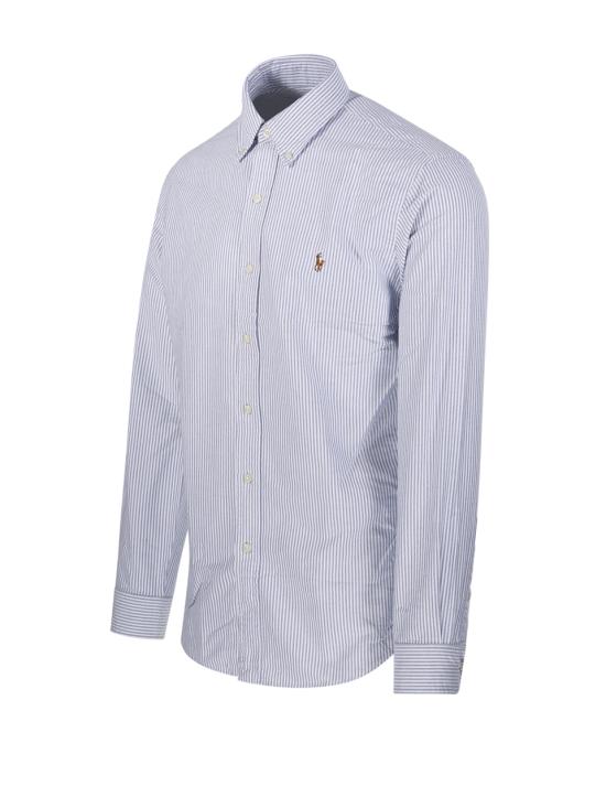 26FW 랄프 로렌 긴팔 셔츠 710953704501 6636A NAVY WHITE - RALPH LAUREN