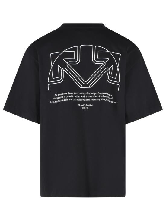 26FW 오프화이트 폴로 티셔츠 44MAA120F26J01E001 Black - OFF WHITE