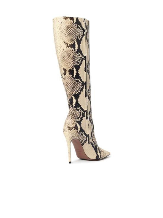 26FW 파리텍사스 부츠 PX2046 XPTTEPRINTED PYTHON NATURALE Ivory - PARIS TEXAS
