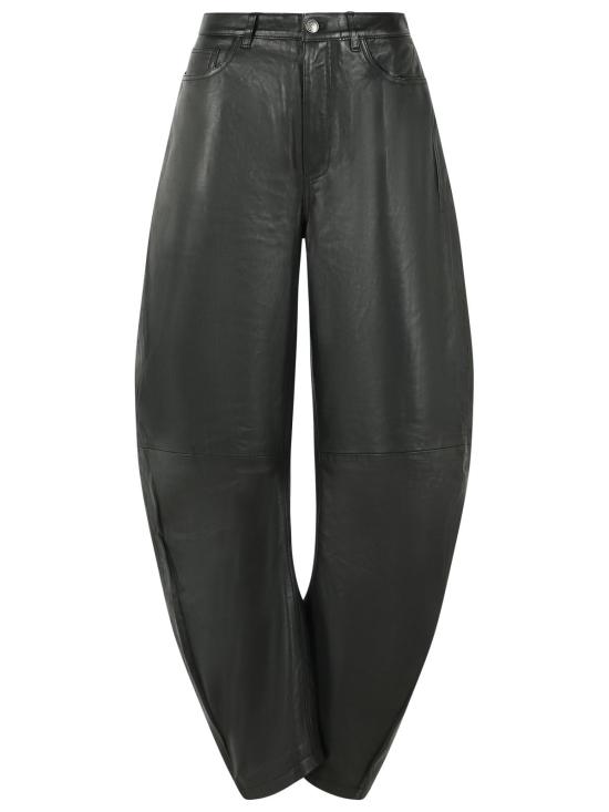 26FW 로테이트 가죽 팬츠 116577100 Black