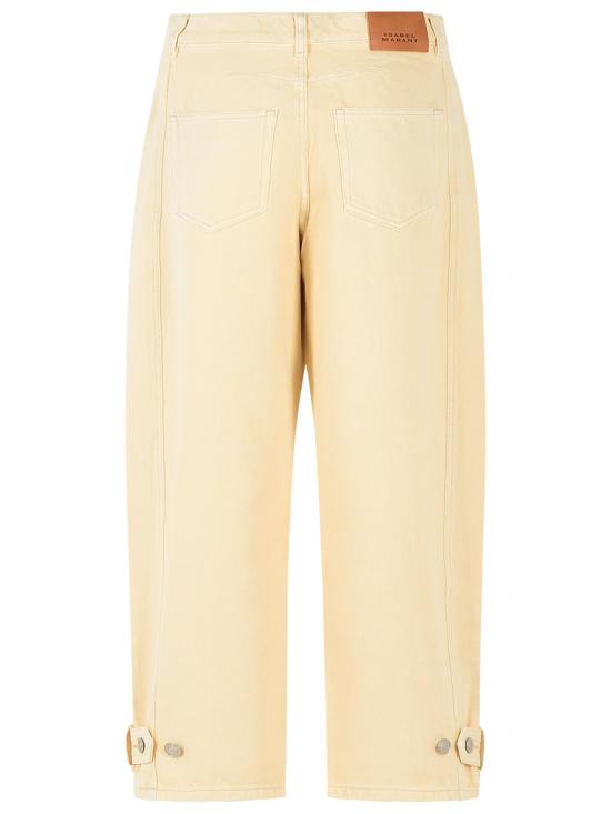 26FW 이자벨마랑 레자 크롭 진 PA0779FA D3H01I90BE Beige - ISABEL MARANT