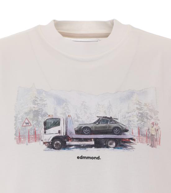 26FW 에드몬드 스튜디오 반팔 티셔츠 3036010 OFF WHITE - EDMMOND STUDIOS