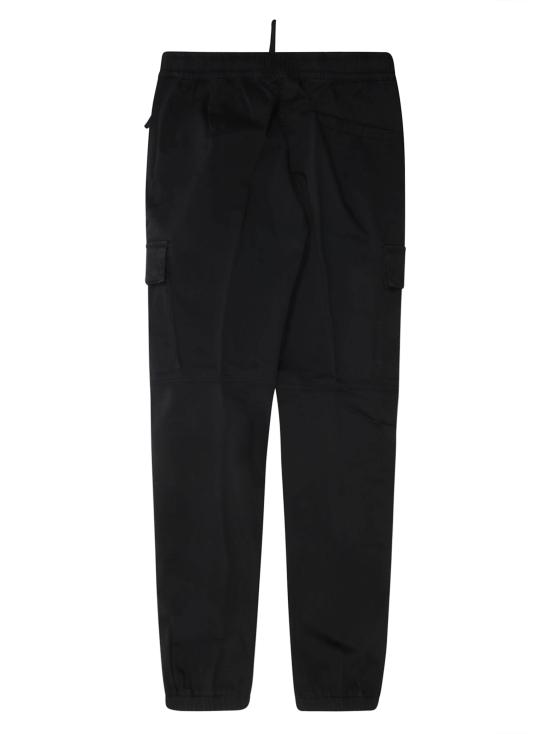 26FW [키즈] 스톤 아일랜드 와펜 패치 테이퍼드 팬츠 L2S163100006S0012 V0029 NERO - STONE ISLAND