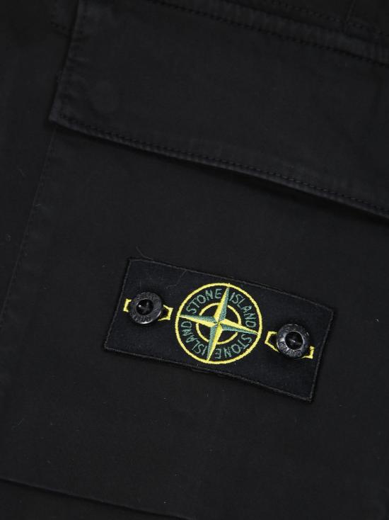 26FW [키즈] 스톤 아일랜드 와펜 패치 테이퍼드 팬츠 L2S163100006S0012 V0029 NERO - STONE ISLAND