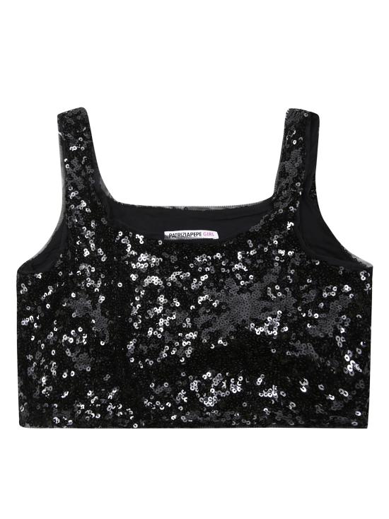26FW [키즈] 파트리지아페페 탑 7C0000C0242 K103 NERO