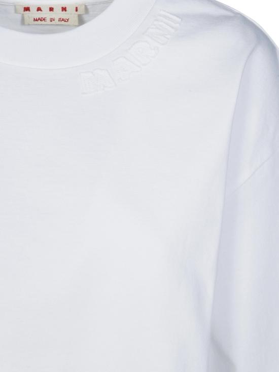 26FW 마르니 반팔 티셔츠 THJE0333X0UTC406 00W01 BIANCO - MARNI