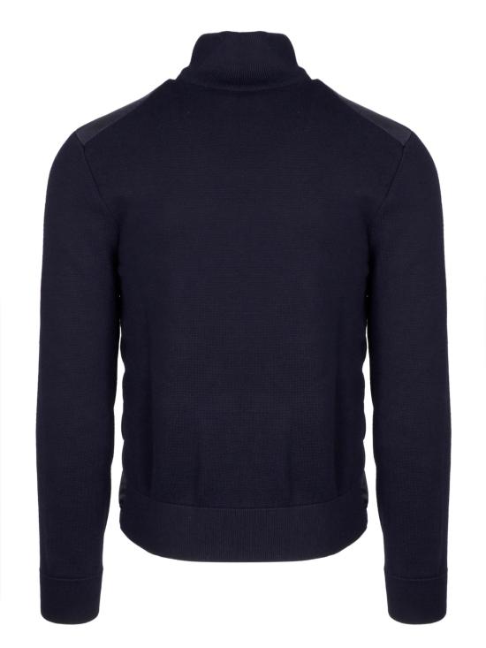 26FW 몽클레어 패딩 울 가디건 9B50700 A9341 777 NAVY BLUE DOM - MONCLER