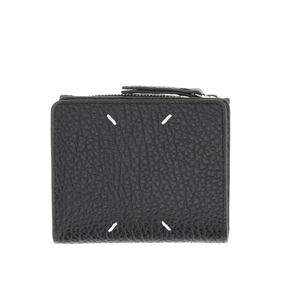 26FW 마르지엘라 레더 플랩 월렛 SA1UI0023P4455 Black - MAISON MARGIELA