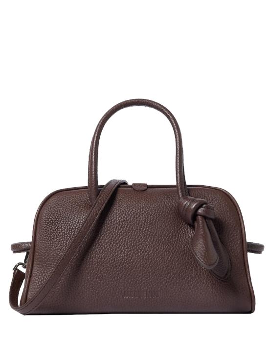26FW 자크뮈스 TURISMO 투리스모 소프트 스몰 볼링 토트벡 BAW00416AC03A03 880 DARK BROWN DOM