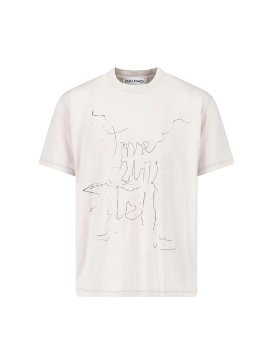 26FW 아워레가시 엔드리스 웨딩 프린트 박스 티셔츠 M4266BE ENDLESS WEDDING PRINT CREAM