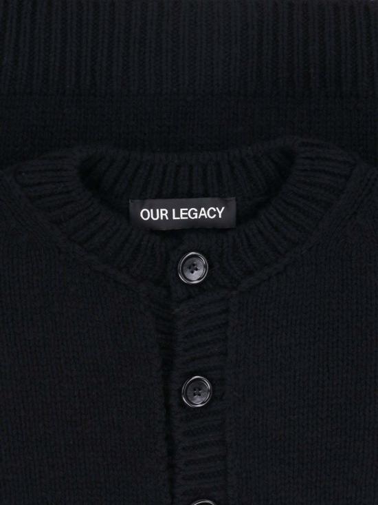 26FW 아워레가시 스웨터 M4263PS SLUB TWISTED BLACK WOOL - OUR LEGACY