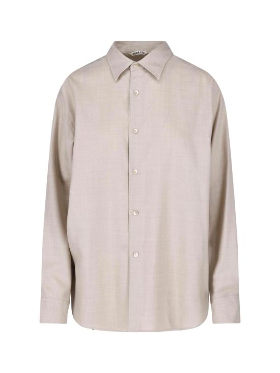 26FW 오라리 셔츠 A26AS04OS TOP BEIGE