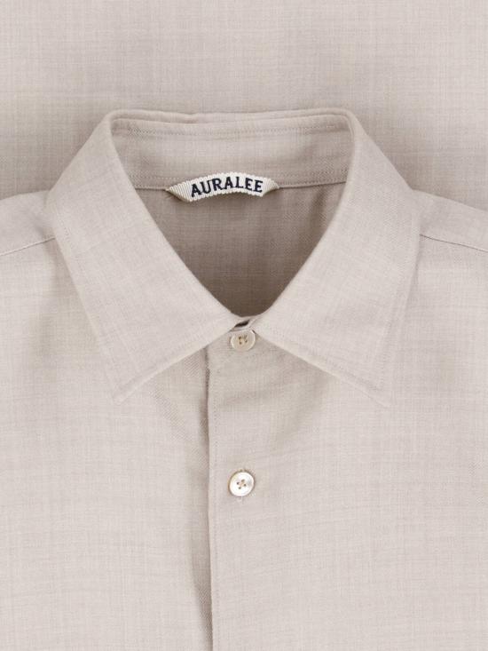 26FW 오라리 셔츠 A26AS04OS TOP BEIGE - AURALEE