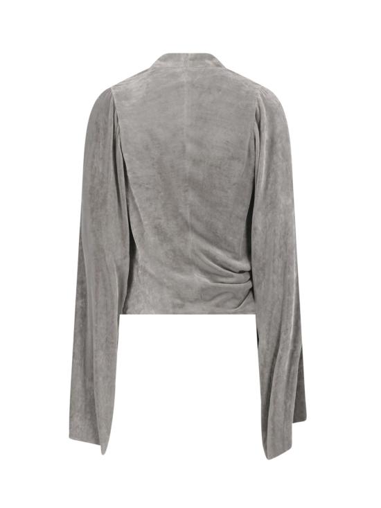 26FW 릭 오웬스 긴팔 티셔츠 RO02F5272 V 48 GREY - RICK OWENS
