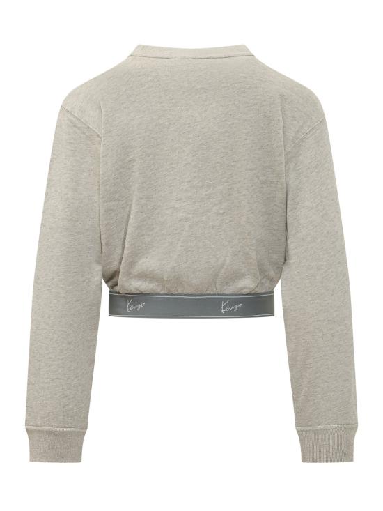 26FW 겐조 긴팔 티셔츠 FG6 2SW051 4MQ 93 PALE GREY DOM - KENZO