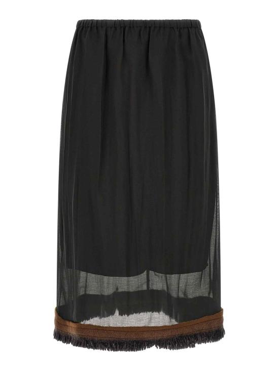 26FW 텔라 미디 스커트 110147010591X001 BLACK