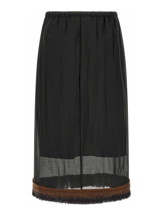 26FW 텔라 미디 스커트 110147010591X001 BLACK - TELA