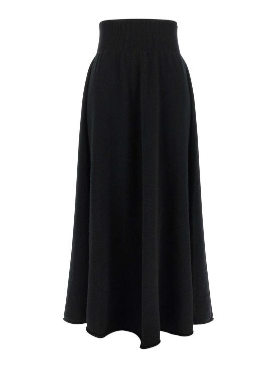 26FW 익스트림캐시미어 미디 스커트 N498GRACESHORTRAVEN BLACK