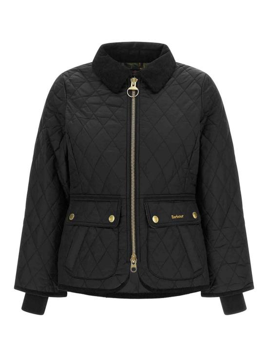 26FW 바버 비드넬 피티드 퀼티드 재킷 LQU1765LQUBK91 BLACK