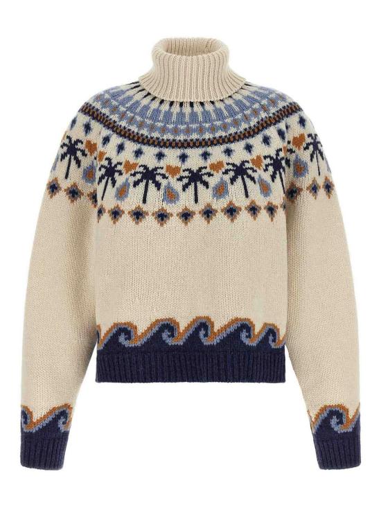 26FW 알라누이 터틀넥 LWHF001E26KNI0010446 MULTICOLOUR