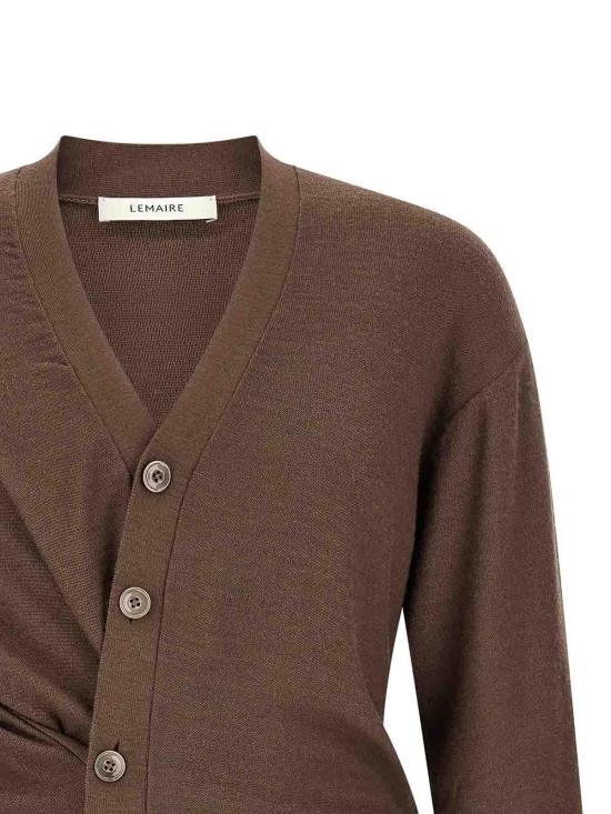 26FW 르메르 릴렉스 트위스트 가디건 PO0052LK1063BR310 BROWN - LEMAIRE