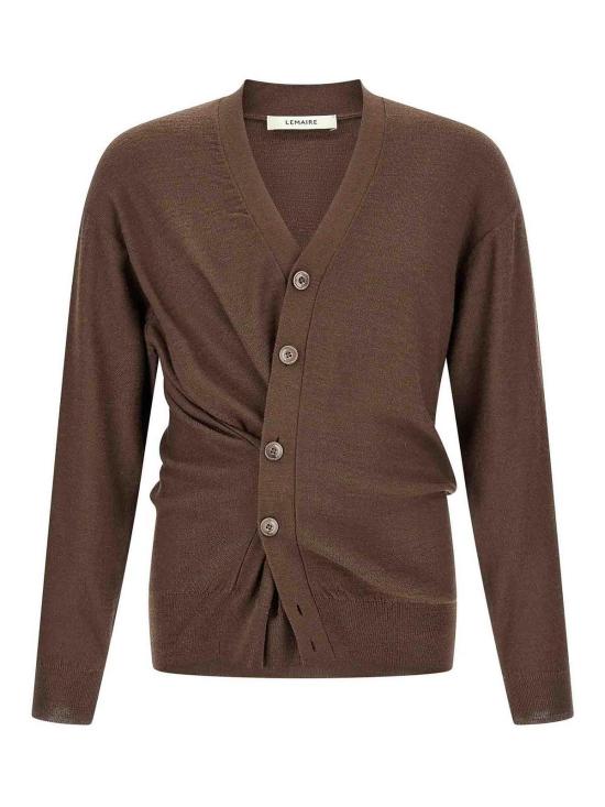 26FW 르메르 릴렉스 트위스트 가디건 PO0052LK1063BR310 BROWN - LEMAIRE
