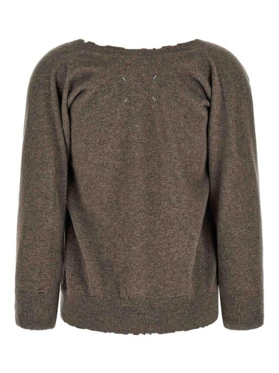26FW 마르지엘라 드레이프 브이넥 스웨터 드레이프 브이넥 스웨터 S29HN0019M13337812M - MAISON MARGIELA