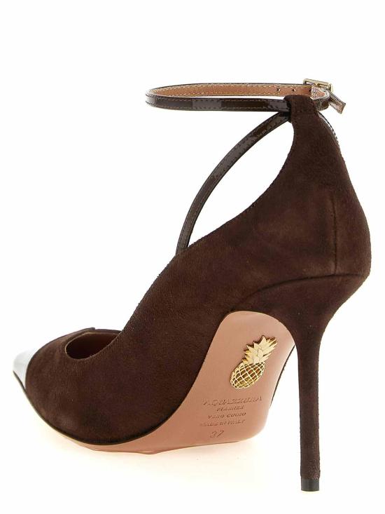 26FW 아쿠아주라 힐/펌프스 ODYMIDP0SDTESPRESSO BROWN - AQUAZZURA