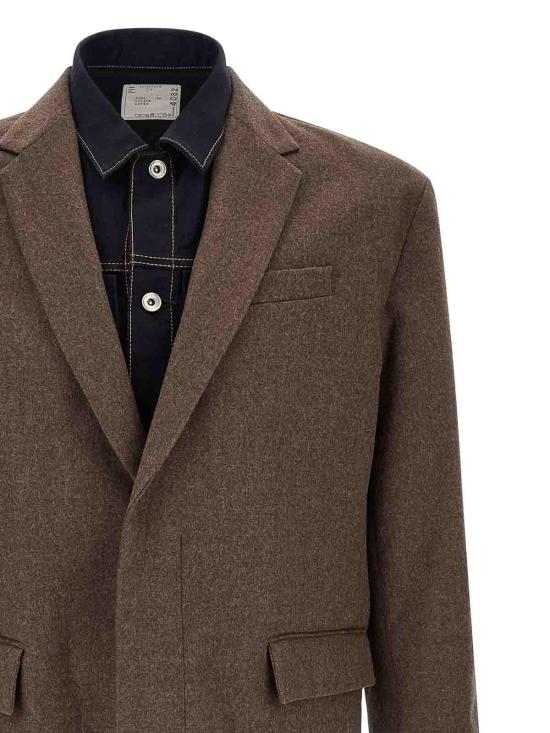 26FW 사카이 의류 2604082M605 Brown - SACAI
