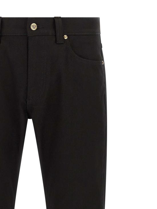 26FW 베르사체 스트레이트 팬츠 10270171A192981D040 BLACK - VERSACE